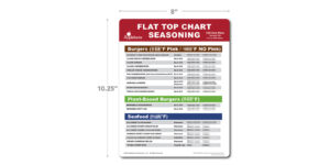 Applebee's Flat Top Chart - Seasoning