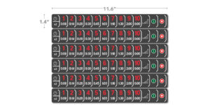 Applebee's Microwave Button Decals - Amana Horizontal