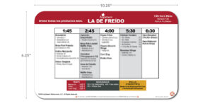 Applebee's Fry Chart SPANISH