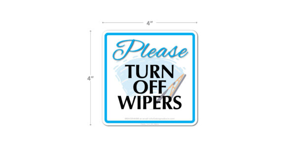 Turn Off Wipers Decal