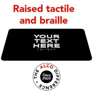 4" x 8" Custom ADA Sign